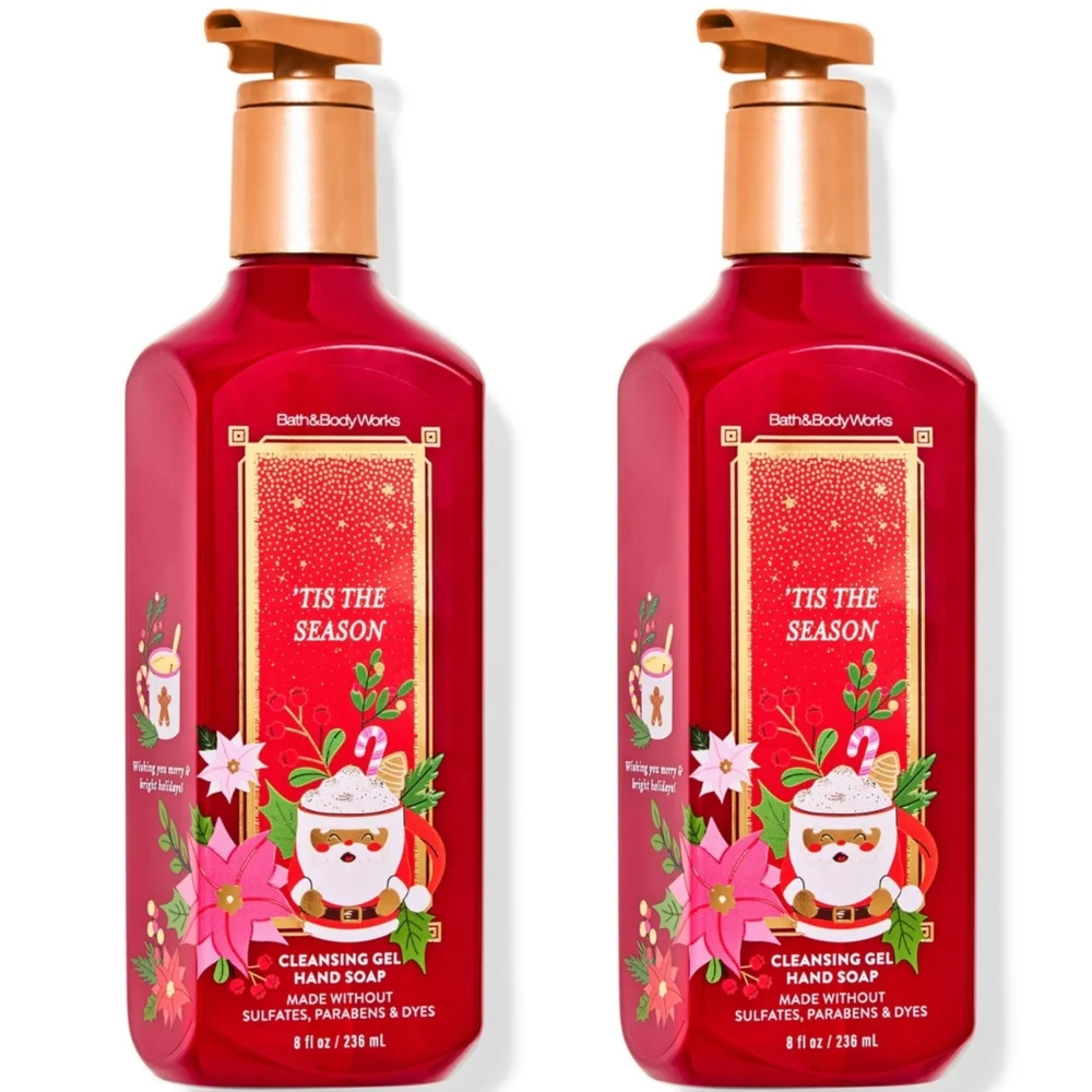 Bath & Body Works 'Tis The Season Hand Soap Set of 2 NEW Rare